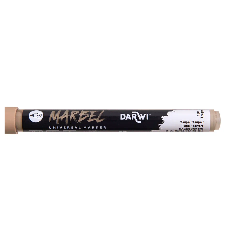 Маркер акриловый "Darwi.Marbel" 430, серо-коричневый - 4