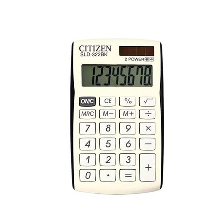 Калькулятор карманный Citizen "SLD-322BK", 8-разрядный, черный