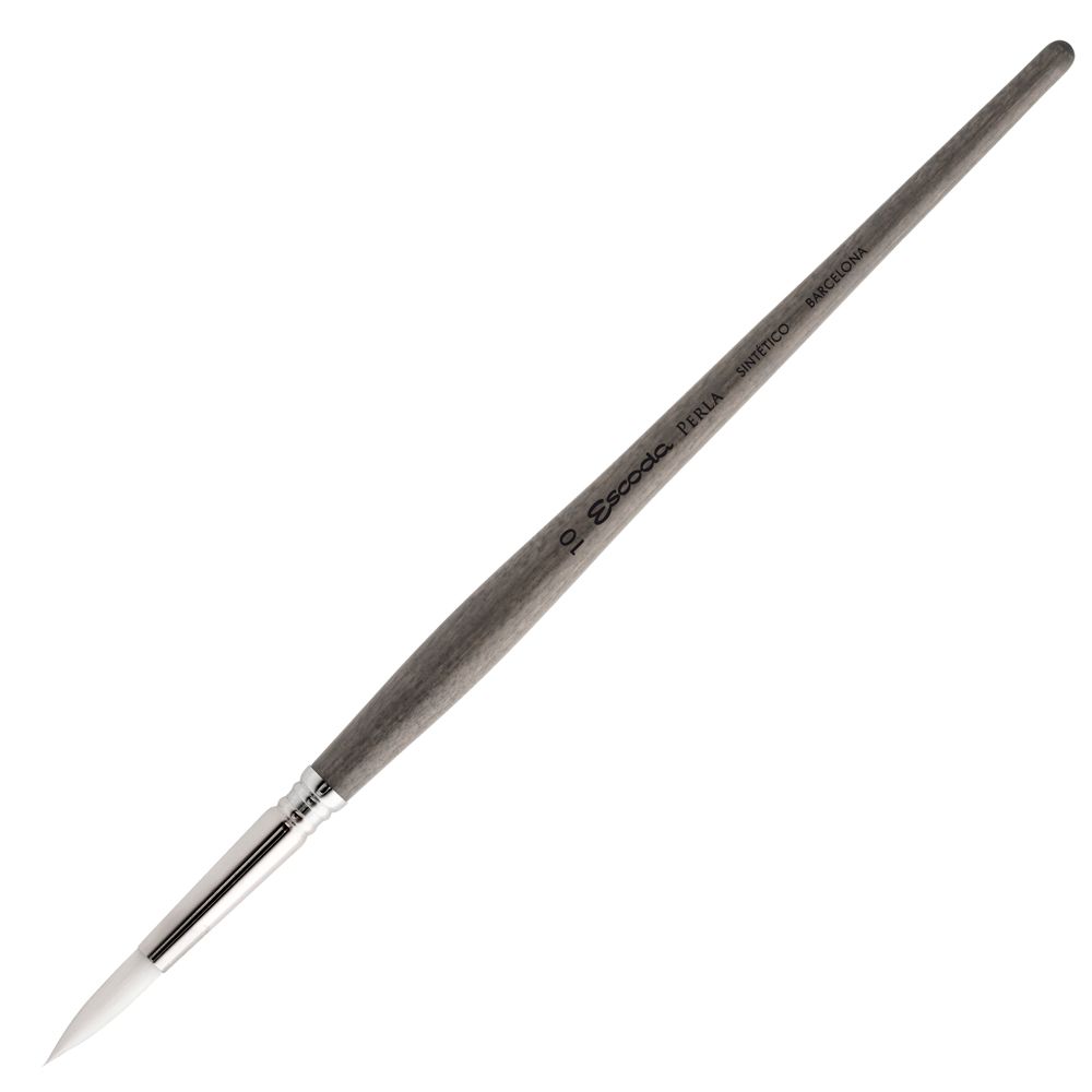 Кисть "Escoda Perla 1430", синтетика белая, круглая, №6