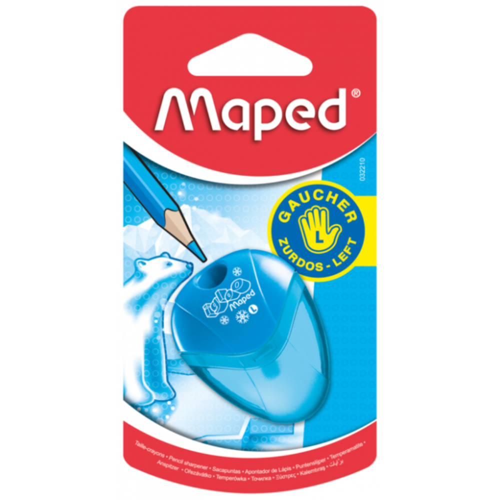 Точилка Maped "IGloo для левши", 1 отверстием, с контейнером, ассорти - 3