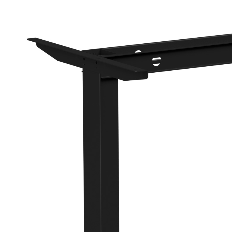 Стол с электроприводом WellDesk Basic 1300x675х18 черный/дуб термо черно-коричневый (9191456+9178193) - 4