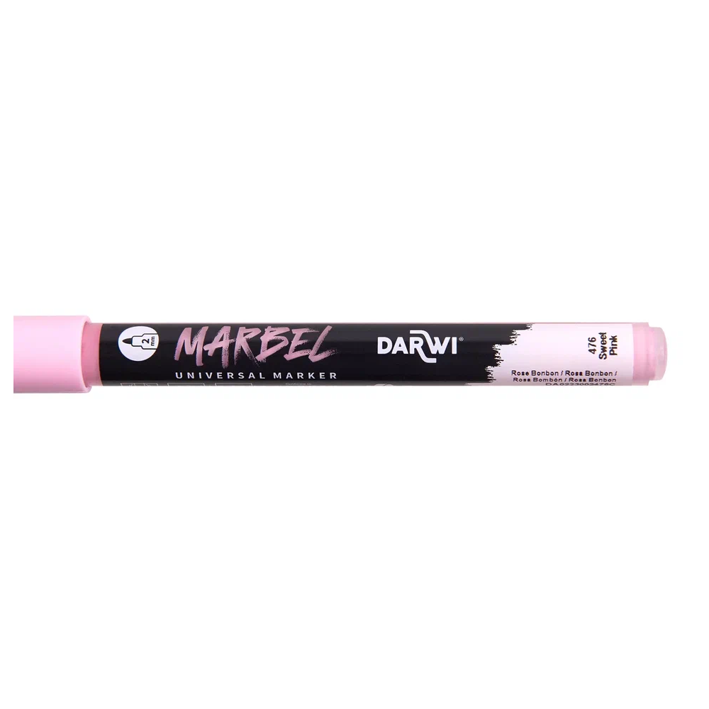 Маркер акриловый "Darwi.Marbel" 476, конфетно-розовый - 3