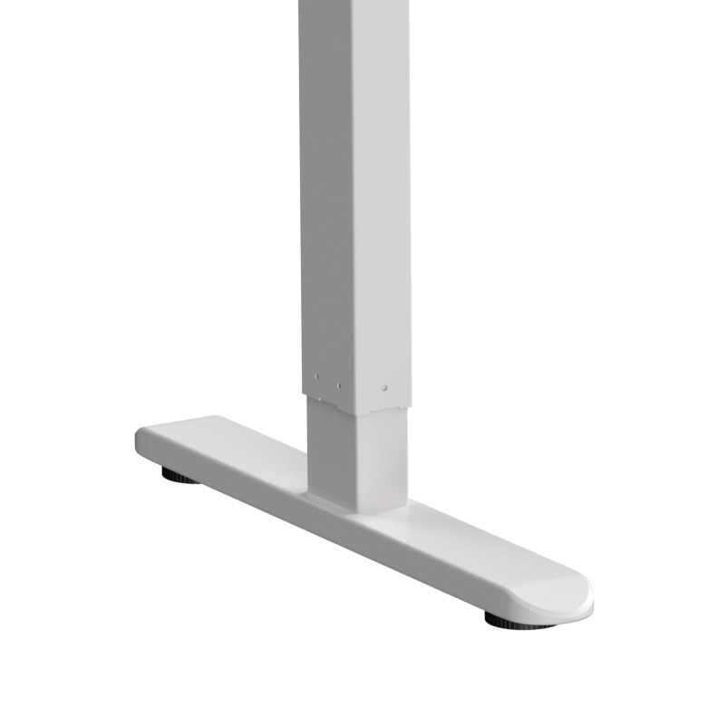 Стол с электроприводом WellDesk Basic 1300x675х18 белый/дуб хантон темный (9191460+9178197) - 5